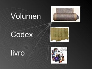 Volumen

Codex

livro
 