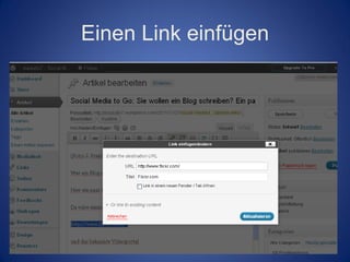 Einen Link einfügen
 