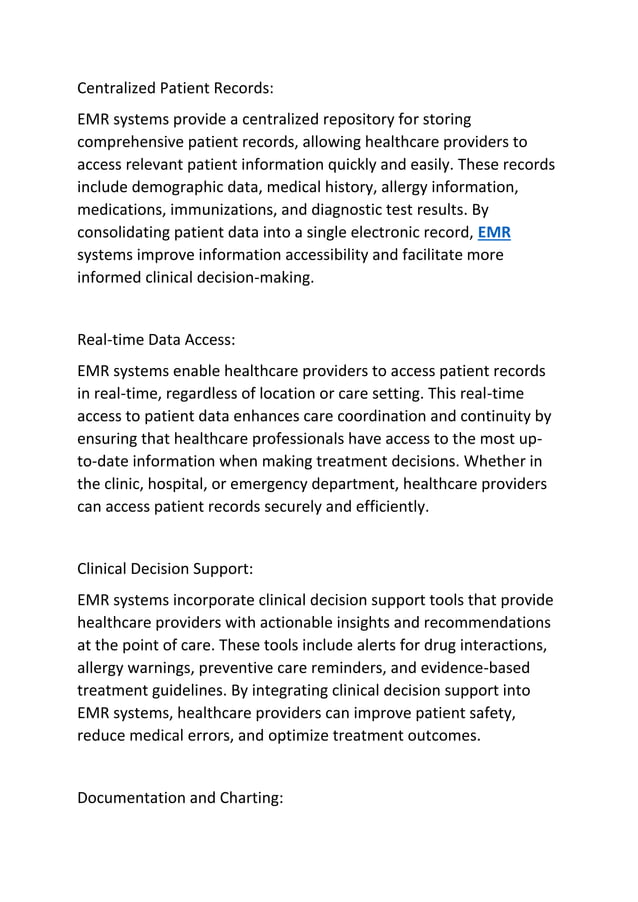 Innovating Healthcare Delivery: Embracing Electronic Medical Record ...