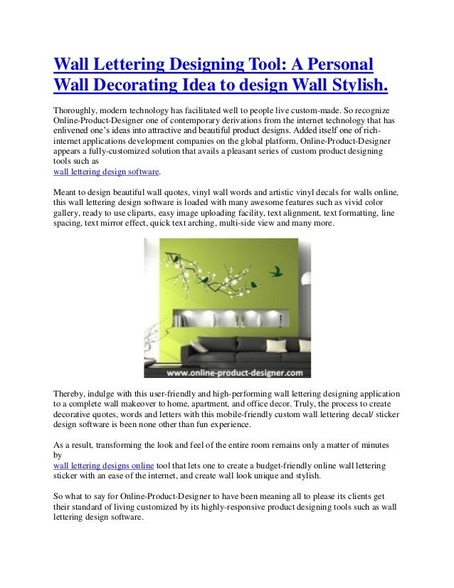 wall lettering designing tool a personal wall decorating idea to des
