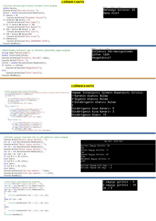 1.DÖNEM 7.HAFTA
1.DÖNEM 8.HAFTA
 
