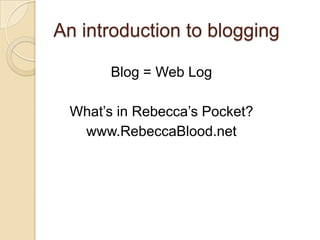 Blog101