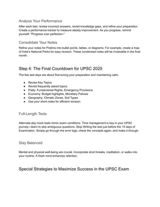 Master the UPSC Prelims 2025 in 100 Days: A Step-by-Step Roadmap | PDF