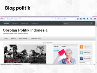Blog politik
 
