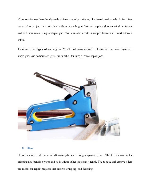tools used at home