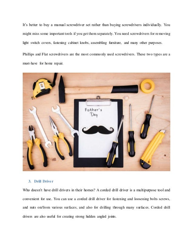 tools used at home
