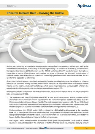 Blog 2016 15 - Effective Interest Rate - Solving the riddle | PDF
