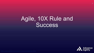 Agile, 10X Rule and
Success
 
