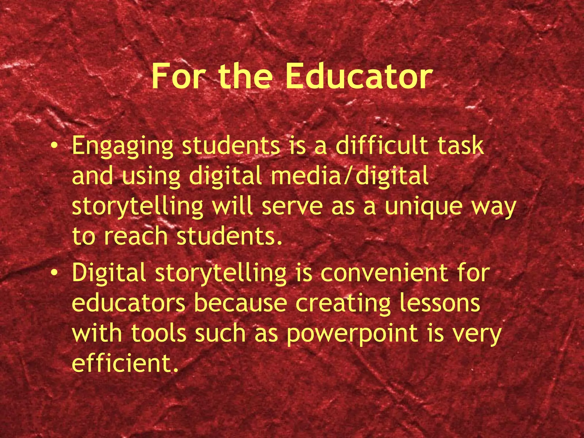 Digital Storytelling PPT digital-storytelling-ppt