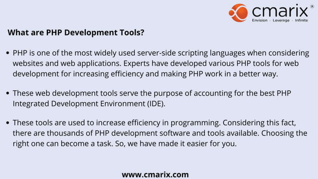 10 Best PHP Development Tools To Develop Web Application | PPT