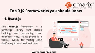 9 Best JavaScript Frameworks to Learn in 2022 to Boost Development ...
