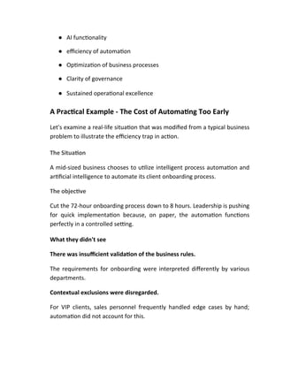 The Efficiency Trap — When Automation Outruns Understanding | DOCX