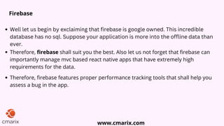 How to choose right database for you React Native app development?
