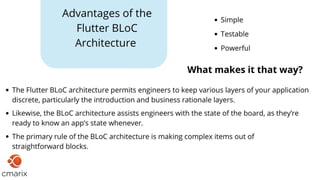 How To Use The Popular BLoC Pattern To Architect Your Flutter App? | PPTX