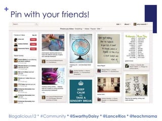 +
    Pin with your friends!




Blogalicious12 * #Community * @SwarthyDaisy * @LanceRios * @teachmama
 