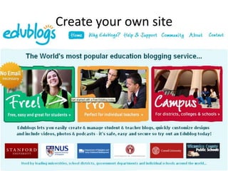 Create your own site
 