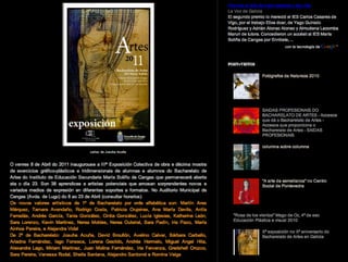 Xª exposición o ano do Xº aniversario do Bacharelato de Artes en Galicia