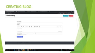 Blog application | PPTX