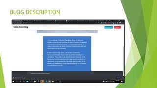 Blog application | PPTX