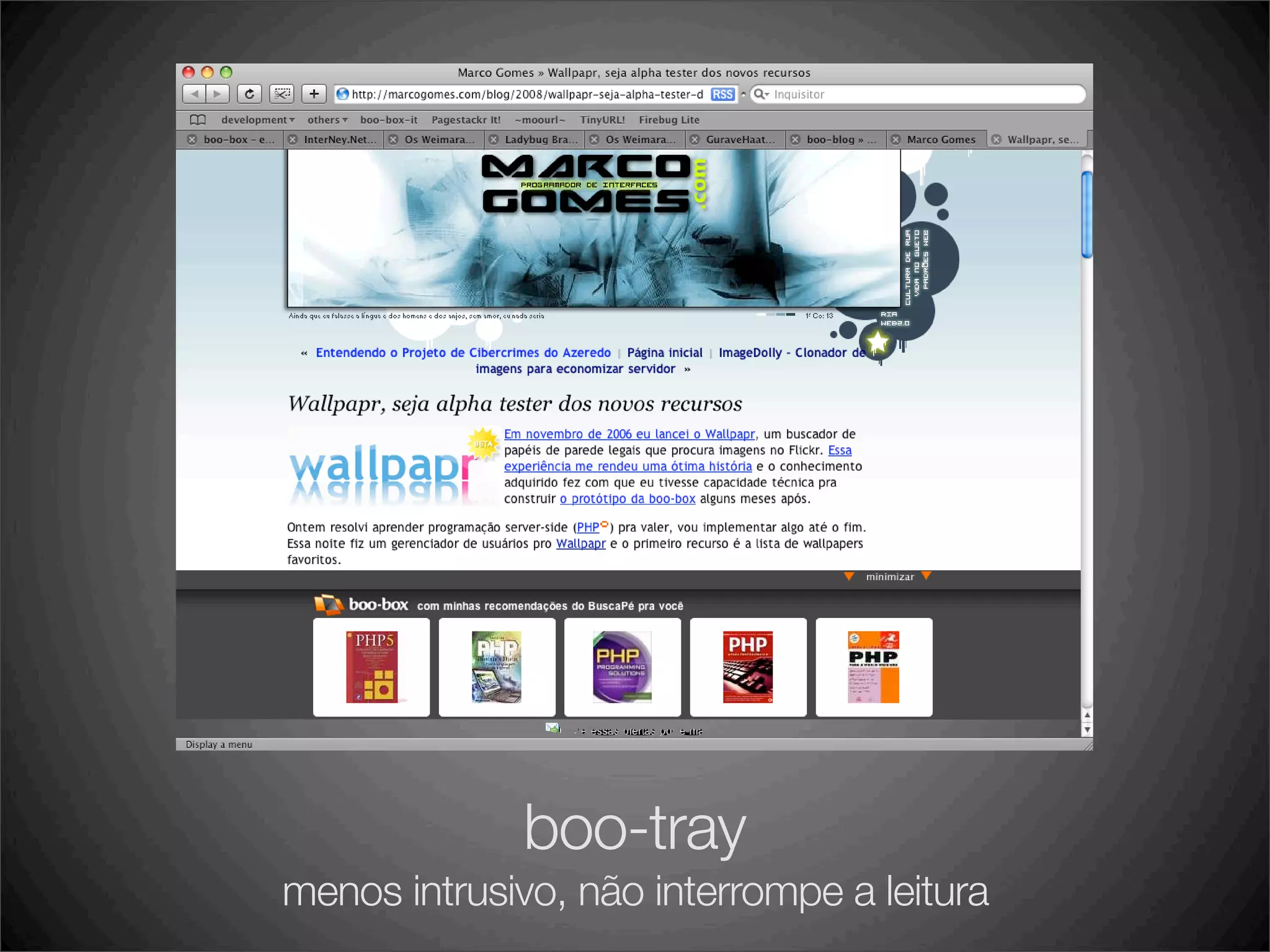 boo-box, lançamentos no BlogCamp SP 2008