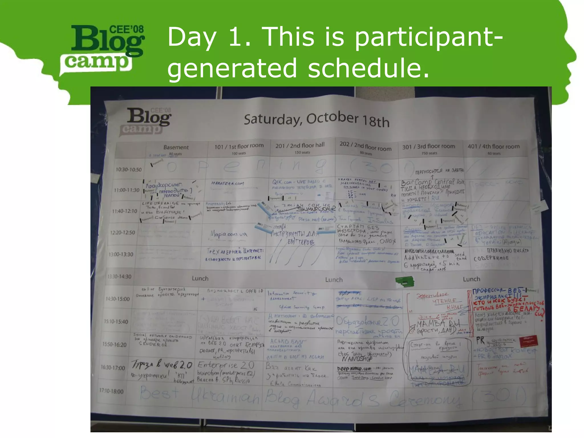 What is a barcamp - BarCamp in Saint-Petersburg Russia 2009 (en)