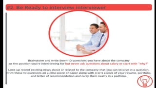 10 Tips for Your Successful Job Interview | PDF