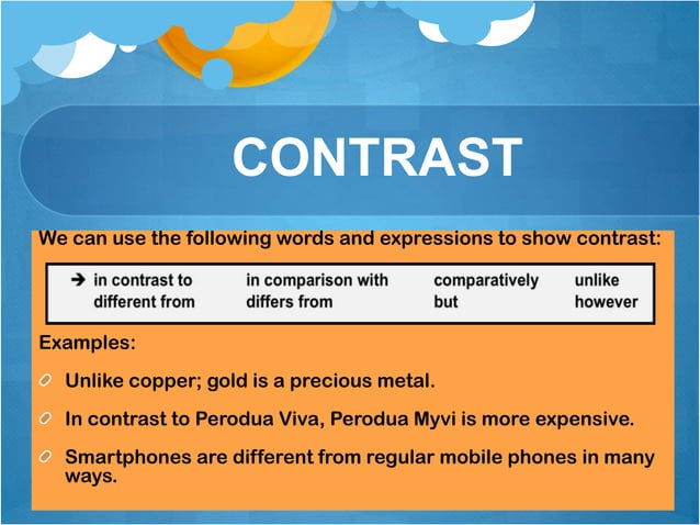 TUTORIAL 3: COMPARISON AND CONTRAST | PPT