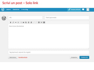 Scrivi un post – Solo link

 