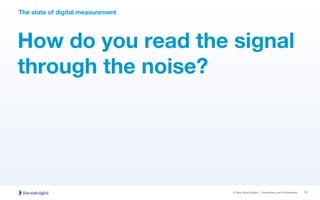 © Blue State Digital | Proprietary and Confidential
How do you read the signal
through the noise?
The state of digital mea...