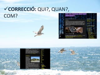 CORRECCIÓ: QUI?, QUAN?,
COM?
 