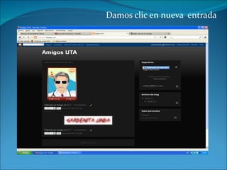 Damos clic en nueva  entrada  