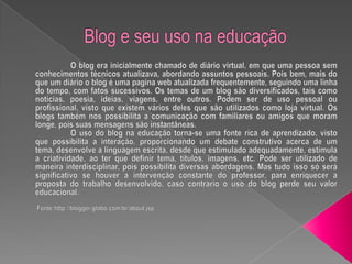 Blog e seu uso na educação