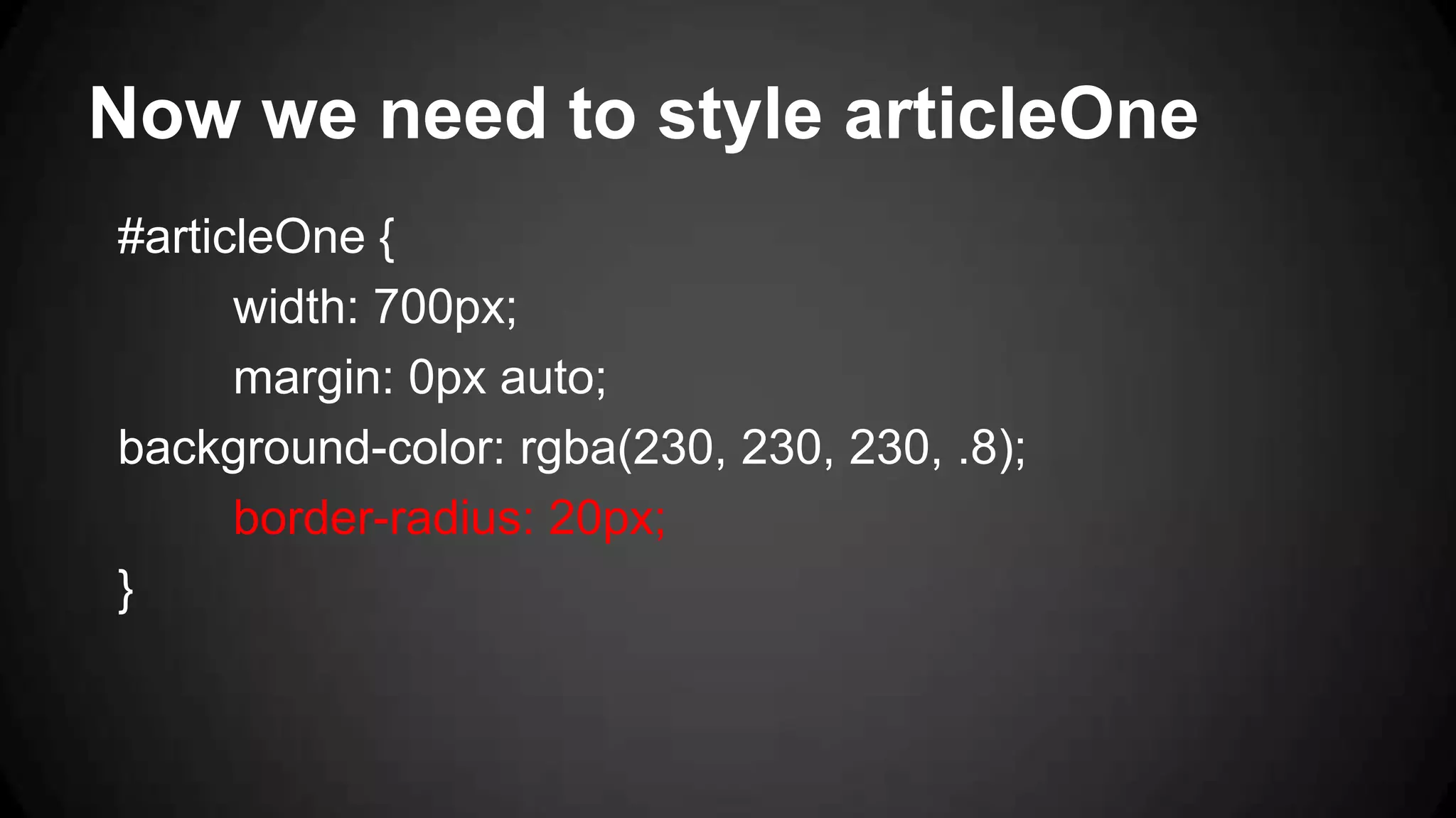 HTML/CSS Web Blog Example | PPTX