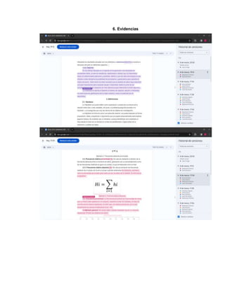 6. Evidencias
 