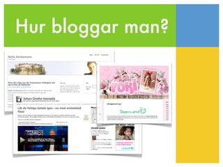 Hur bloggar man?
 