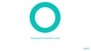 Bloggaajat & sosiaalinen media

 