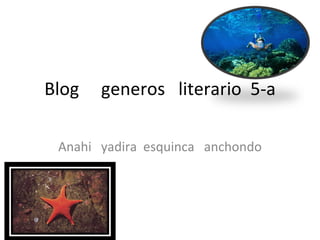 Blog  generos  literario  5-a Anahi  yadira  esquinca  anchondo 