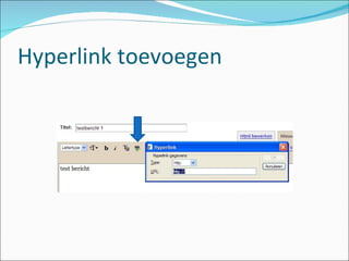 Hyperlink toevoegen 
