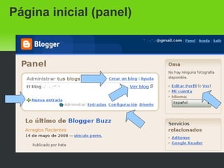 Página inicial (panel)‏ 
