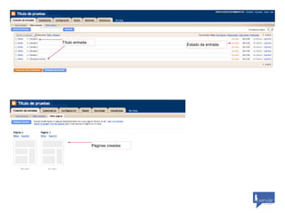 Título entrada
                                   Estado da entrada




                 Páginas creadas




                                                              by scribaid




                                                       by scribaid
 