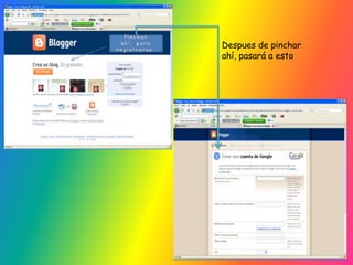 Pinchar ahí, para registrarse.Despues de pinchar ahí, pasará a esto