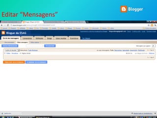 Editar “Mensagens”
 