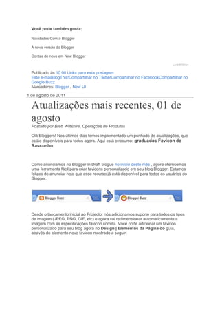 Blogger 31 de agosto de 2011