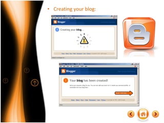 Creating your blog : 
