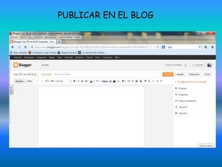 PUBLICAR EN EL BLOG
 
