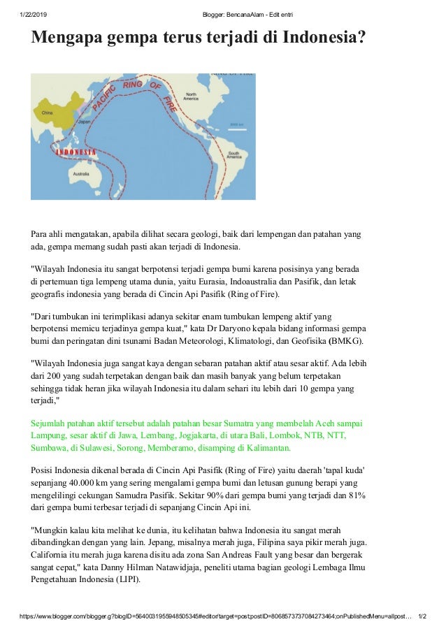 Mengapa Diindonesia Sering Terjadi Bencana Mengapa Diindonesia Sering Terjadi Bencana