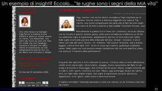 Un esempio di insight? Eccolo…”le rughe sono i segni della MIA vita” 