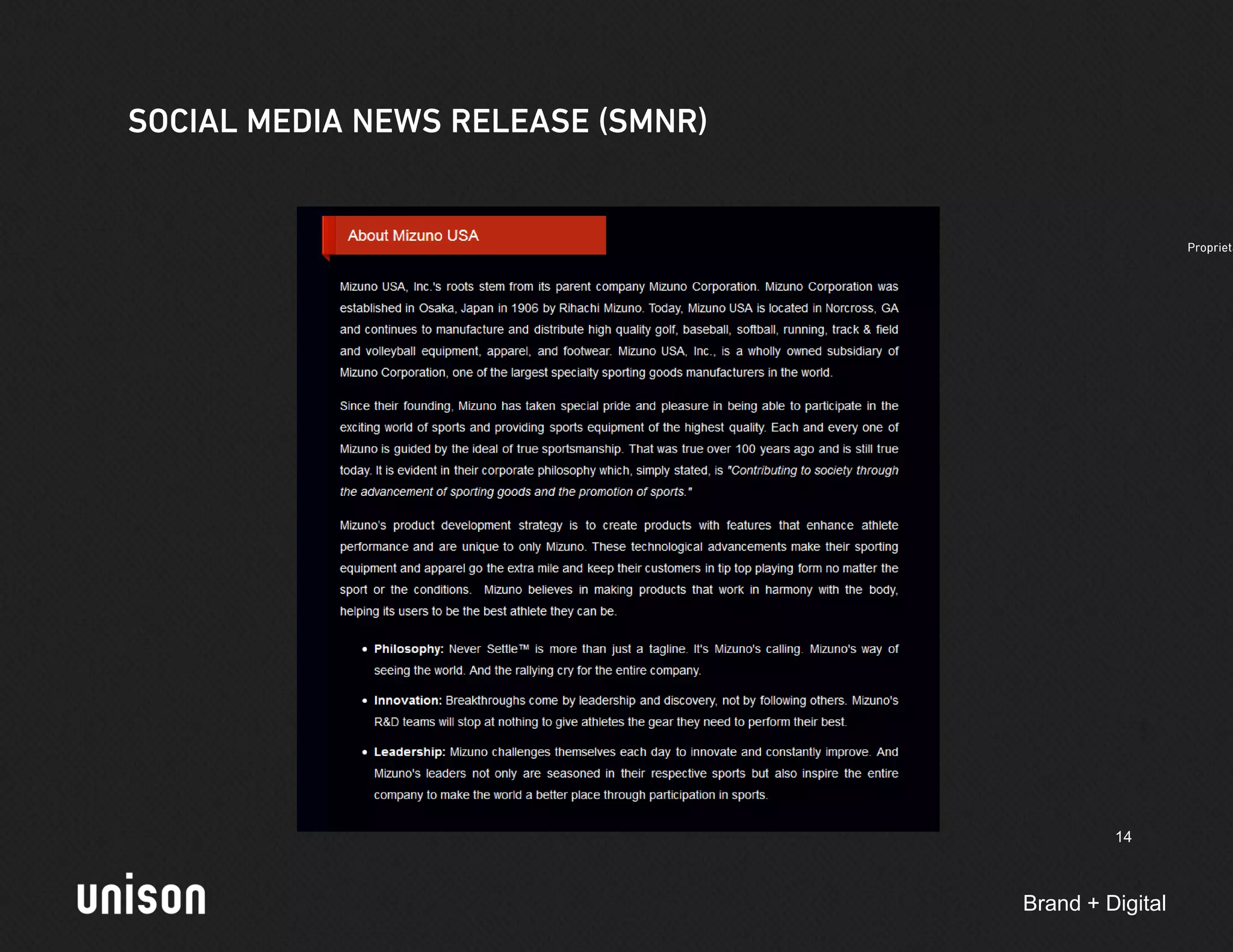 14



Brand + Digital
 