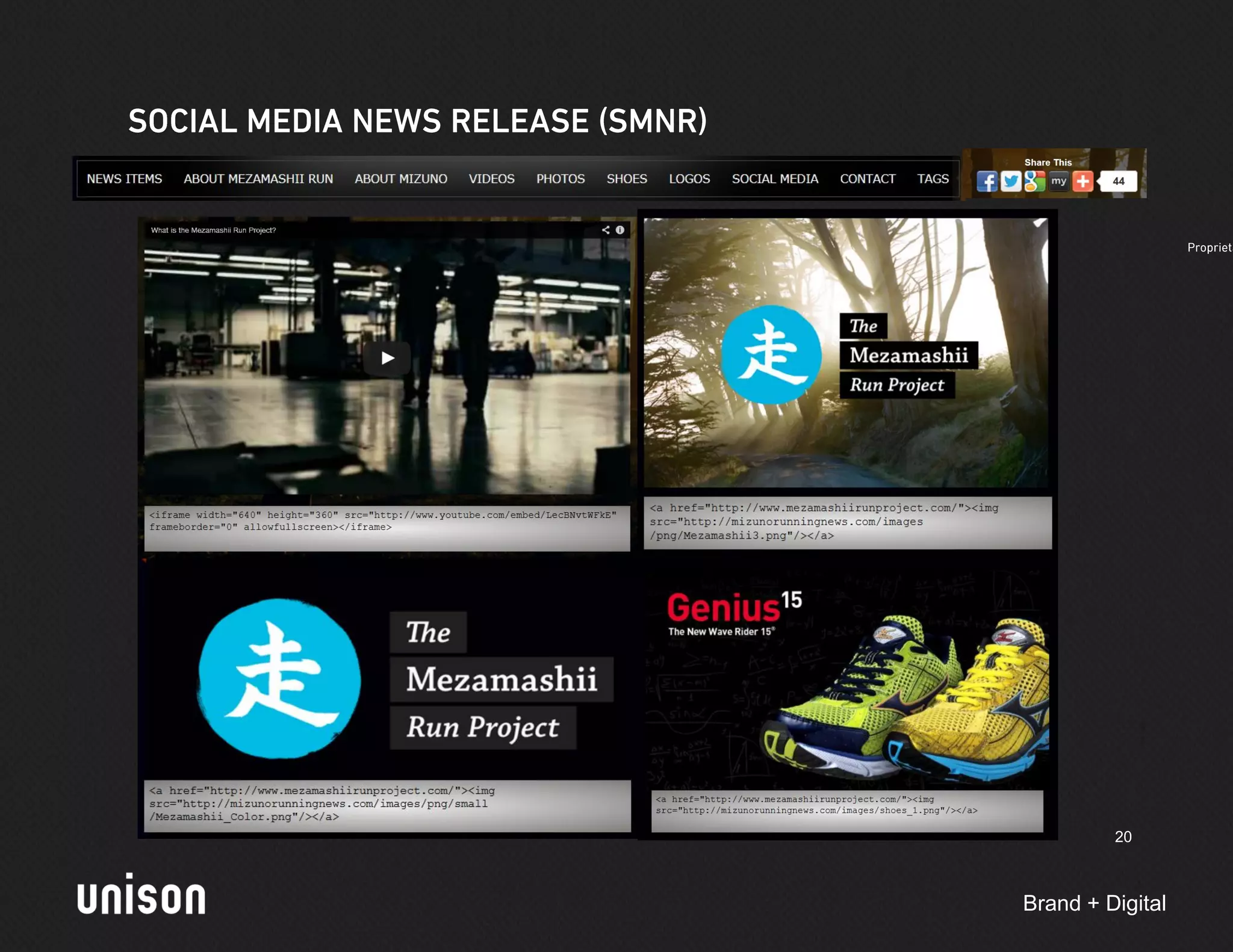 20



Brand + Digital
 