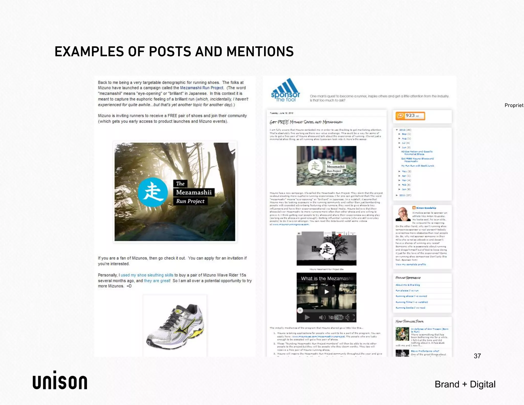 37



Brand + Digital
 